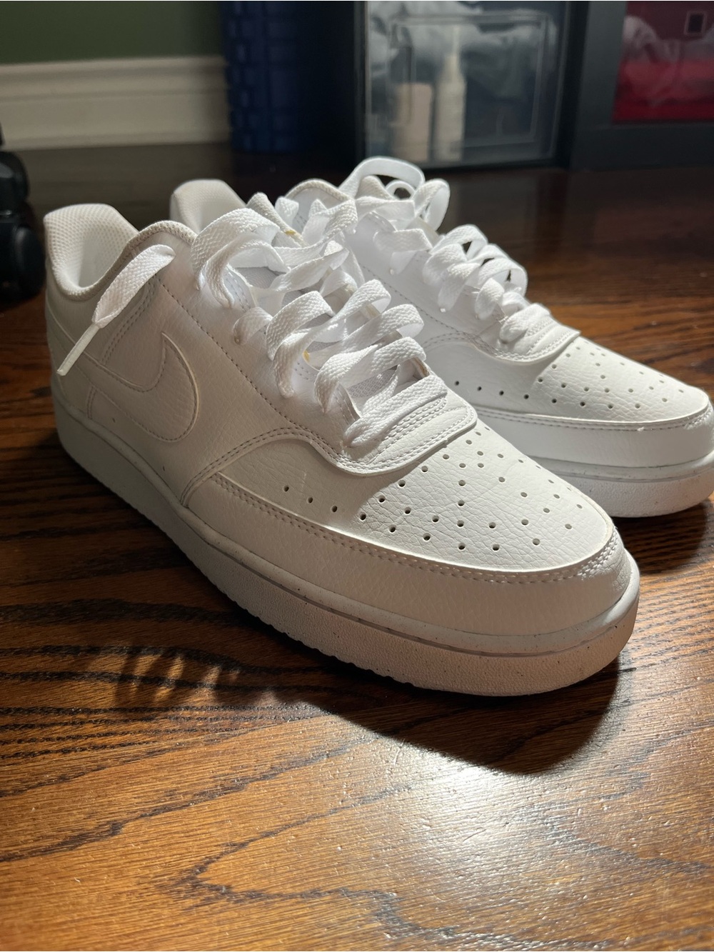 Nike Men’s Court Vision White Low-Top Sneakers